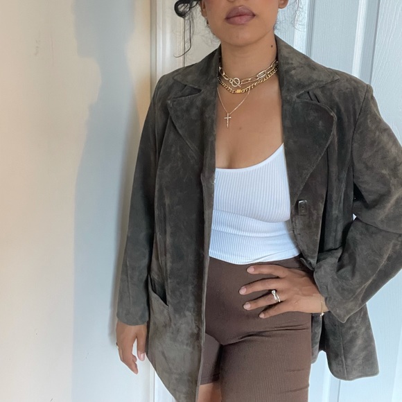 VINTAGE SIMON CHANG - 100% Leather/Suede - XL - OVERSIZED - Picture 16 of 16